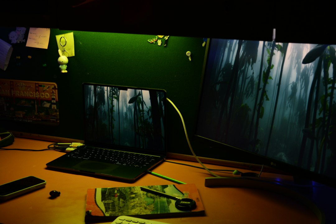 Cluttered computer workspace representing a messy desktop