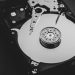 Computer hard drive representing storage health and maintenance